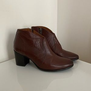 Frye Brown Leather Booties